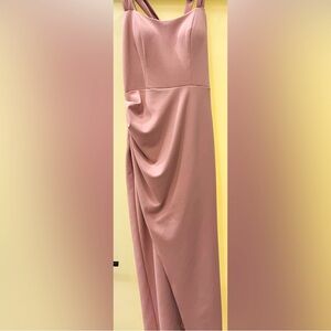 BRAND NEW AQUA FORMAL by BLOOMINGDALES Rose Halter Maxi Dress Size 6